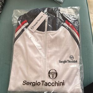 Sergio Tacchini geo jacket maritime blue size medium